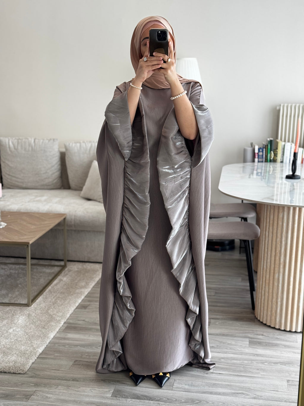 Abaya papillon de soirée