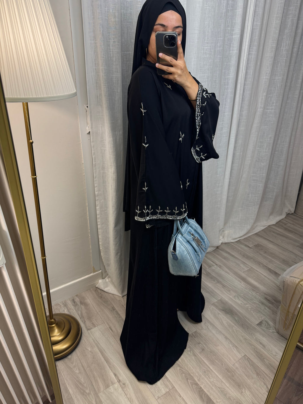 Abaya à manches évasées