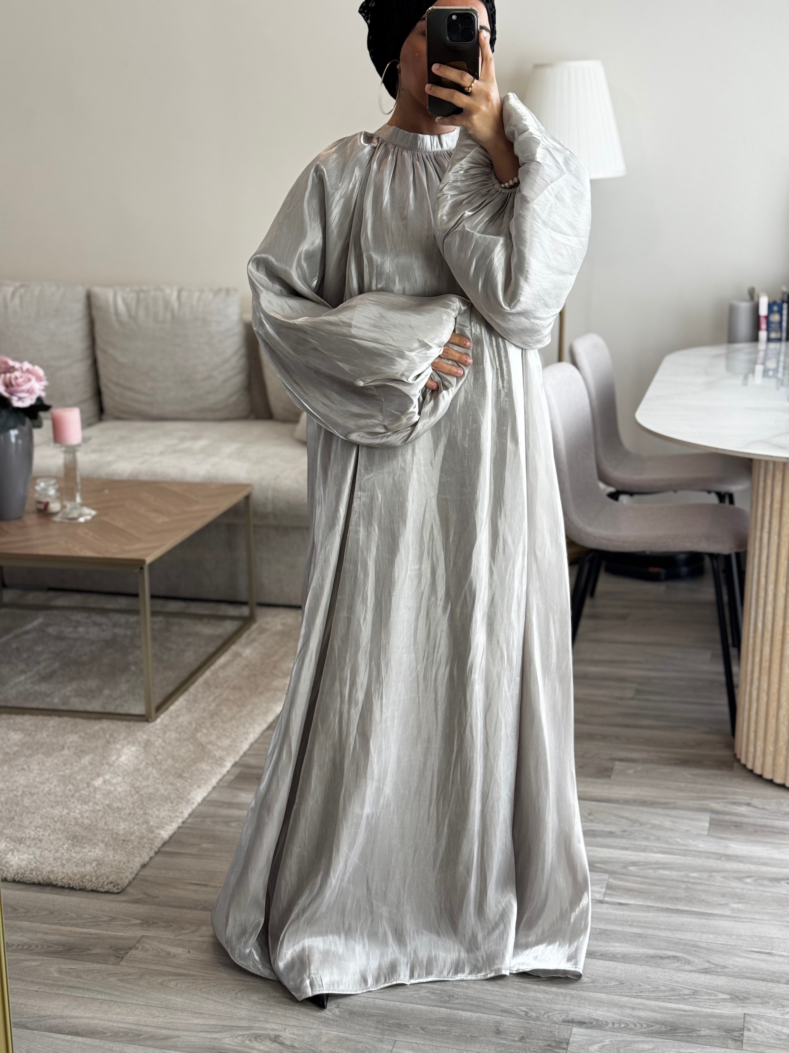 Robe de soirée perle