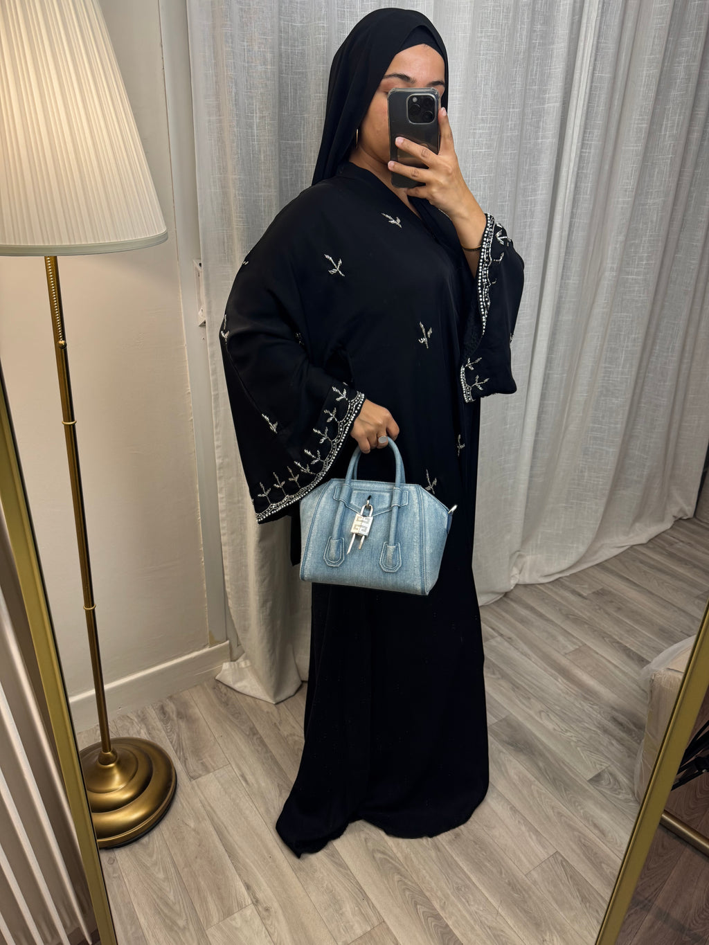 Abaya à manches évasées